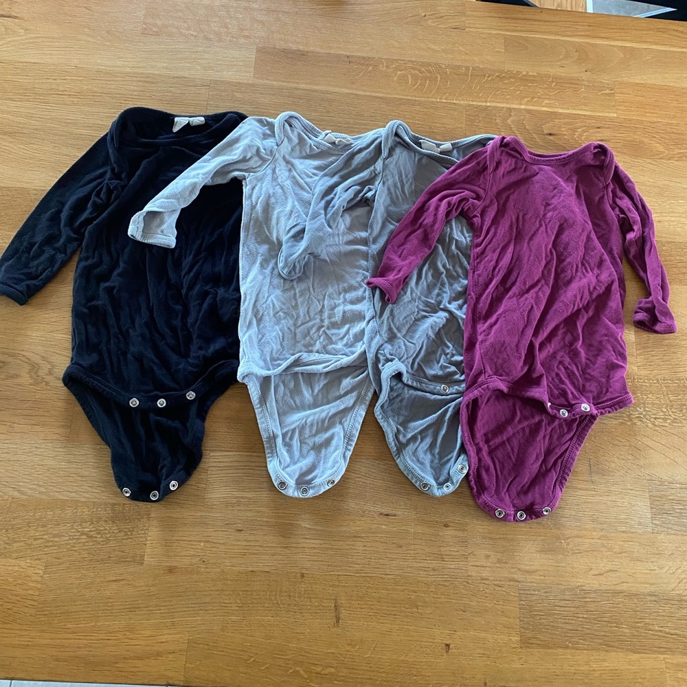 Kyte Baby Long Sleeve Bodysuits size 3-6 months